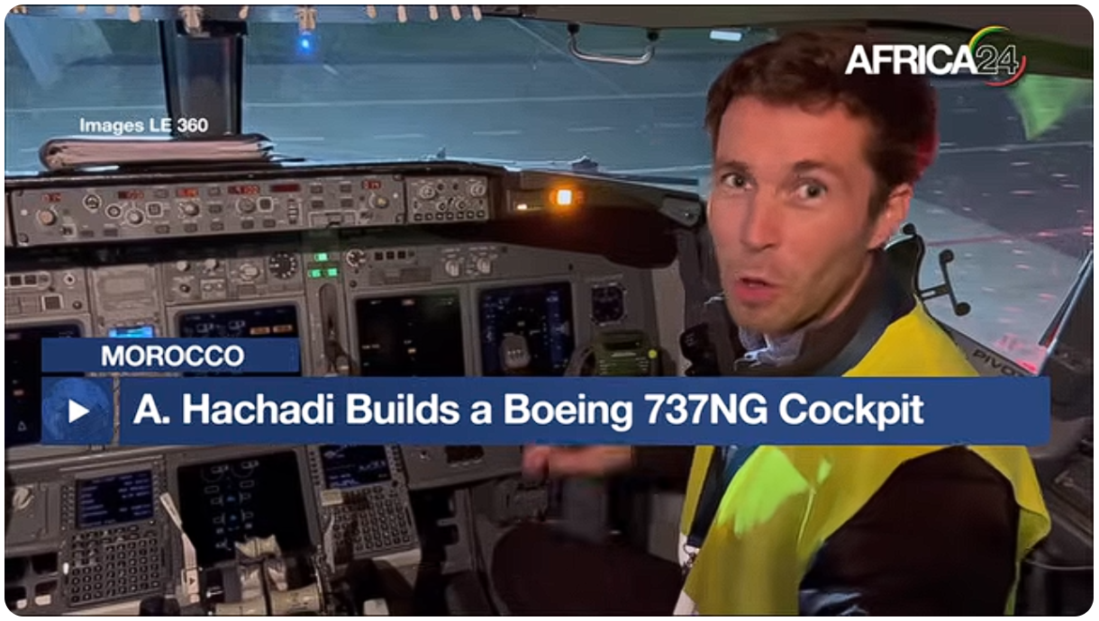 Moroccan Engineer Builds Realistic Boeing 737 Cockpit Simulator in Rabat