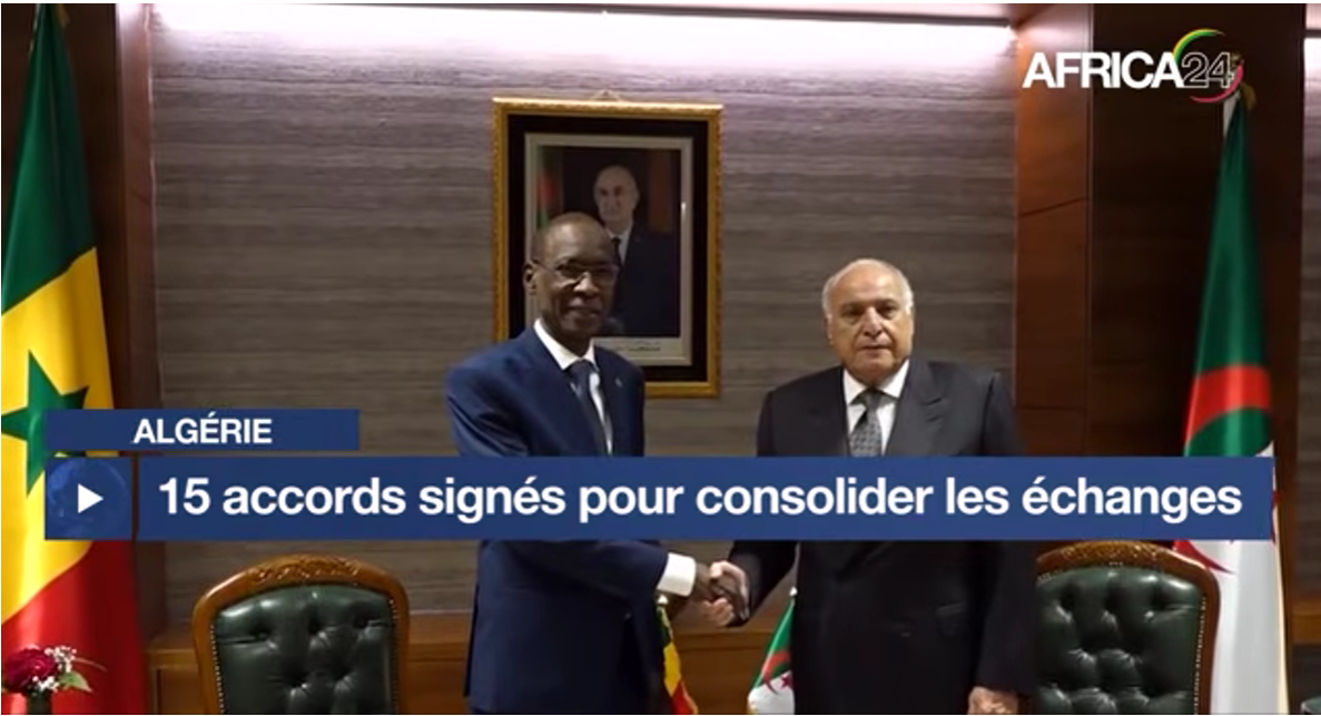 Algérie : 15 accords signés avec le Sénégal pour consolider les échanges